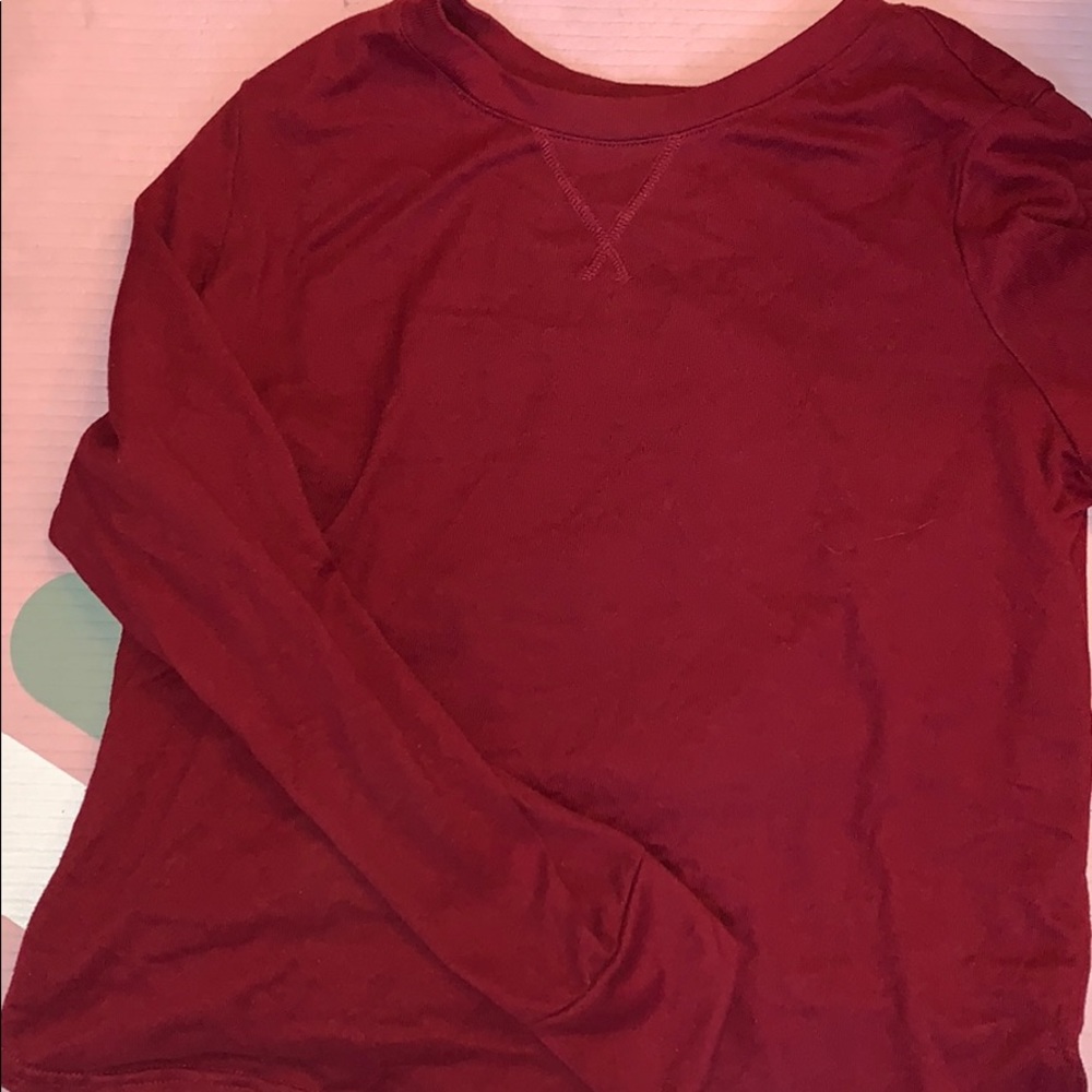 Red long sleeve shirt